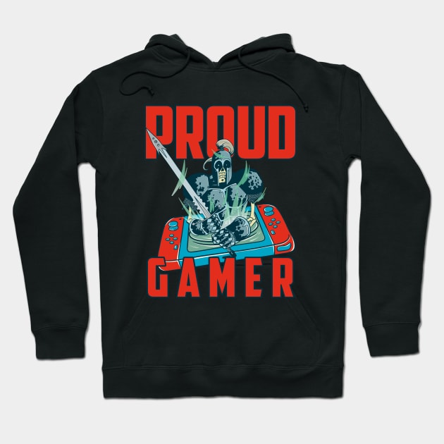 Proud Gamer Hoodie by Imaginar.drawing